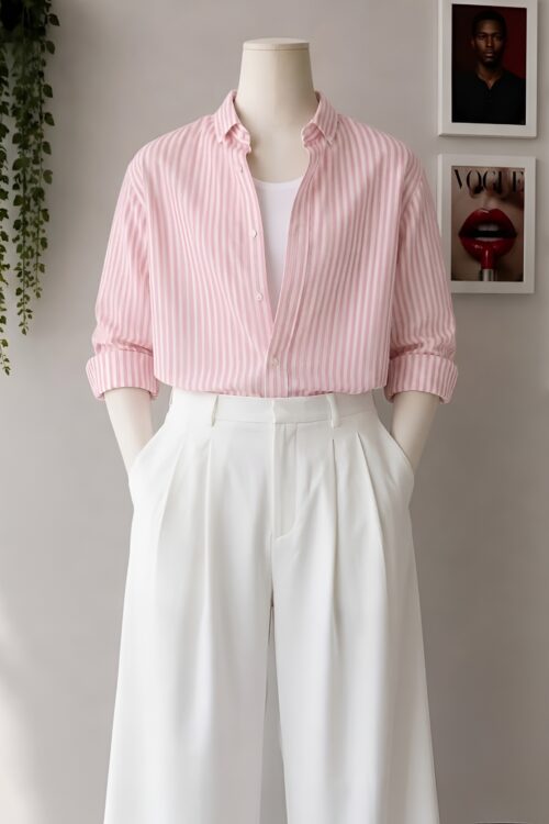 Korean Pink And white Full set