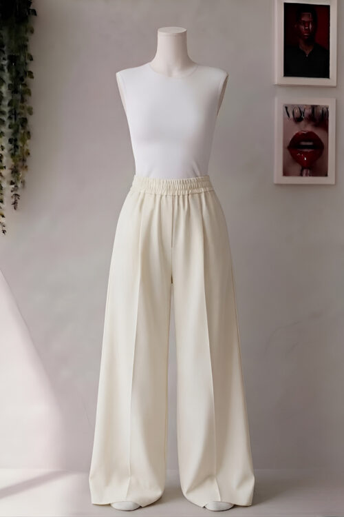 Offwhite Korean Baggy Trouser